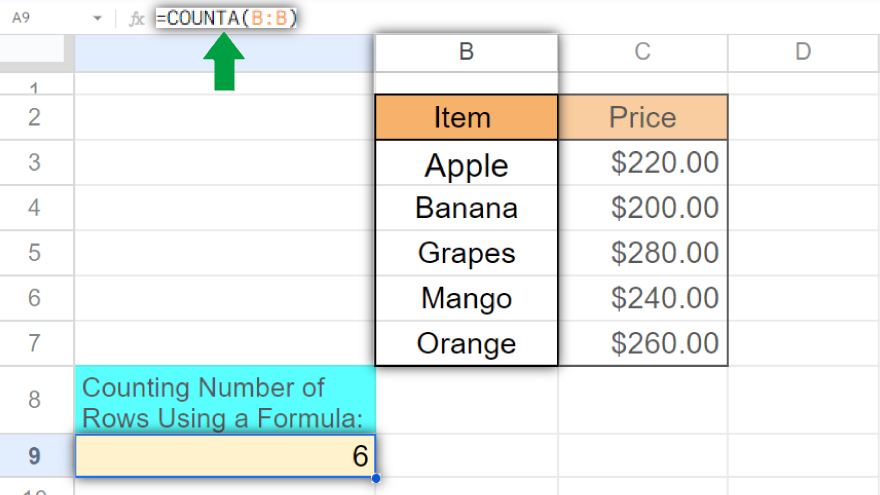 how-to-count-rows-in-google-sheets