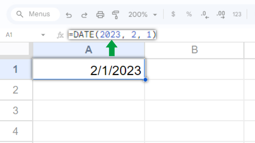 using the date function