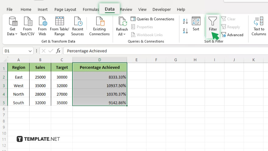 adding filter in microsoft excel