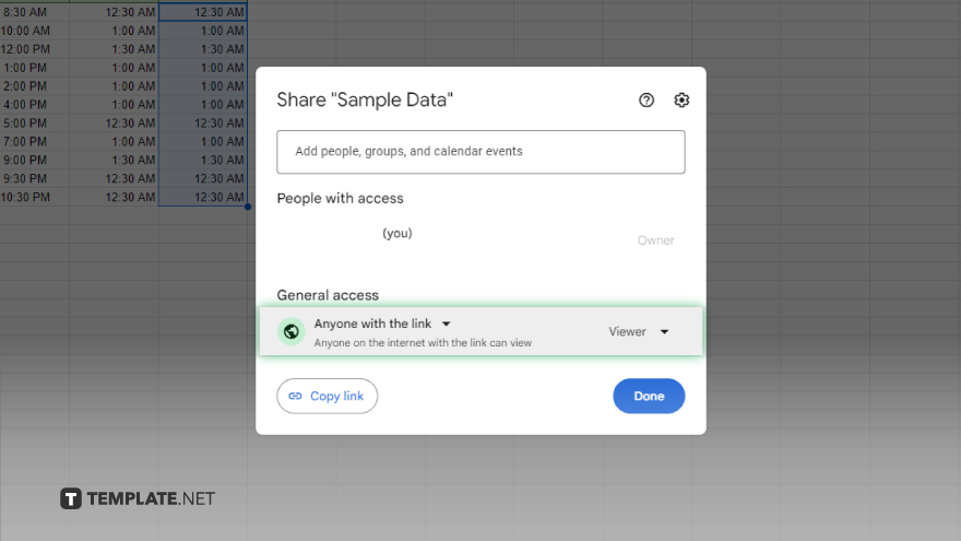 collaborating and sharing your schedule in google sheets