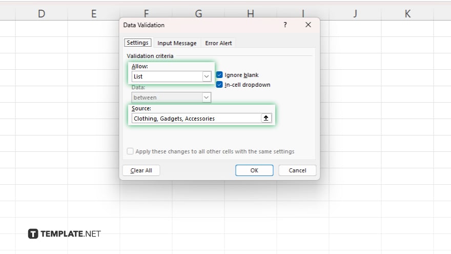 creating dropdown in microsoft excel