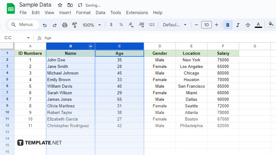 efficiently resizing multiple columns in google sheets