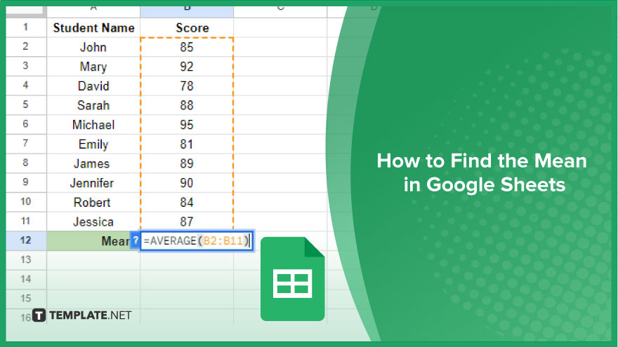 How To Find The Mean In Google Sheets