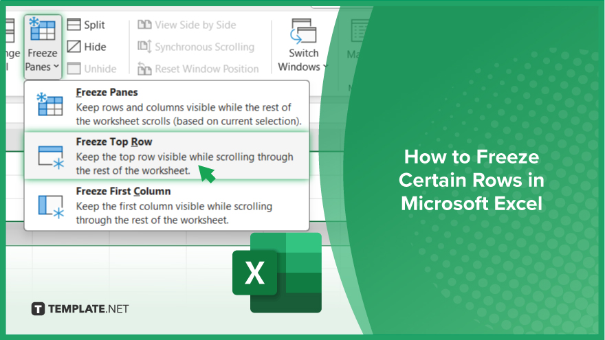 How to Freeze Certain Rows in Microsoft Excel Video