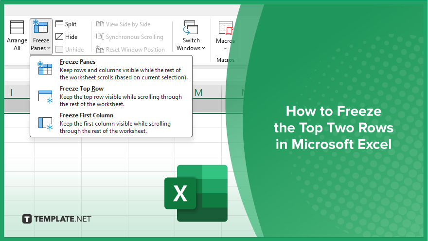 How to Freeze the Top Two Rows in Microsoft Excel Video