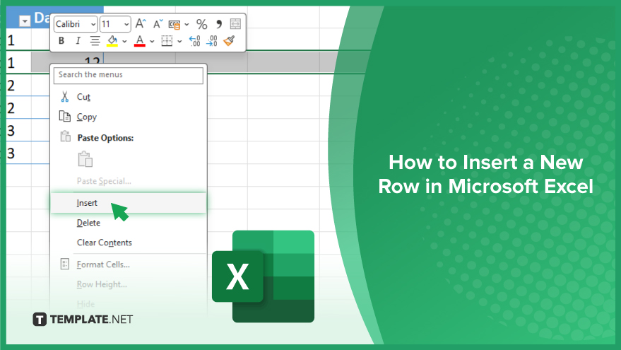 How to Insert a New Row in Microsoft Excel Video