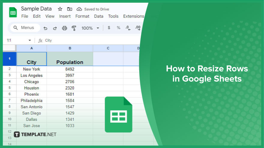 How to Resize Rows in Google Sheets Video