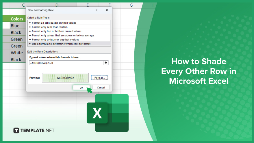 How To Shade Every Other Row In Microsoft Excel