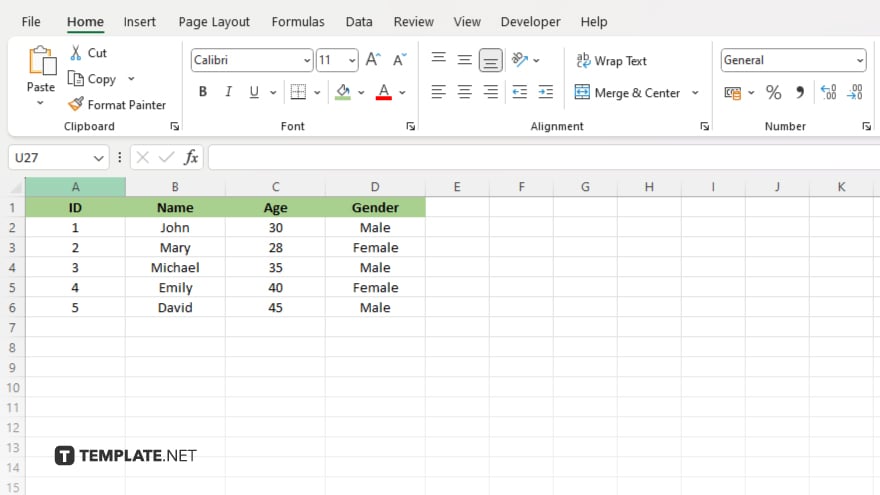 step 1 open the primary spreadsheet