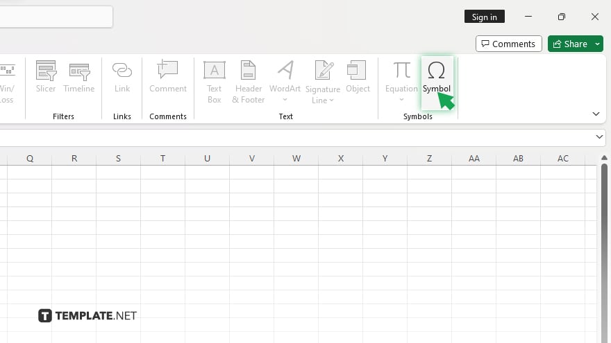 step 1 open the symbols dialog box in microsoft excel