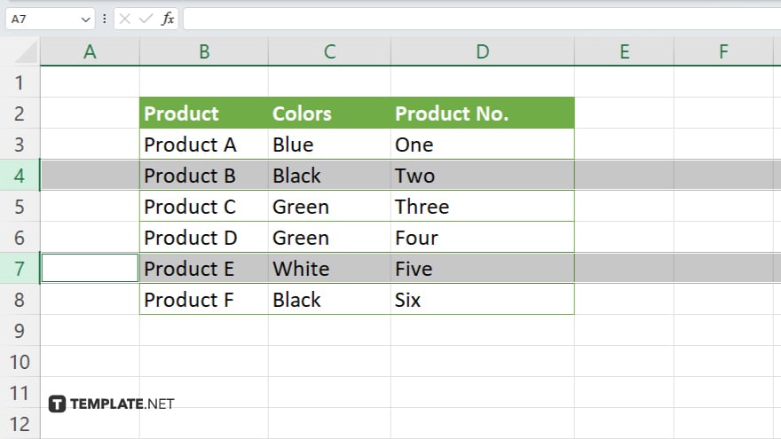 step 1 select the rows in microsoft excel