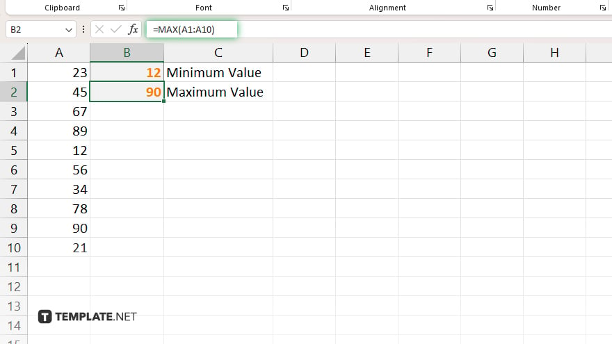 step 2 identify the minimum and maximum values
