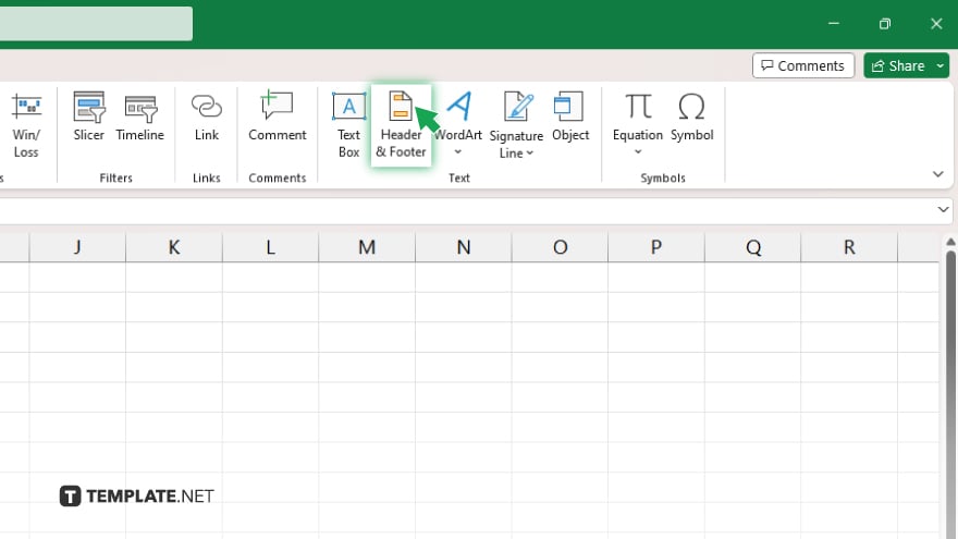 step 2 initiate header and footer mode in microsoft excel