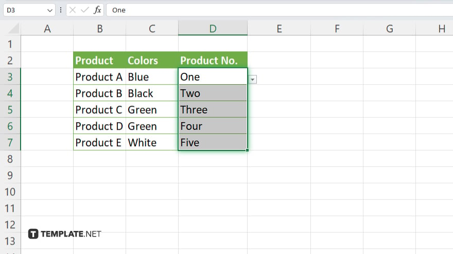 step 2 select the cells with data validation