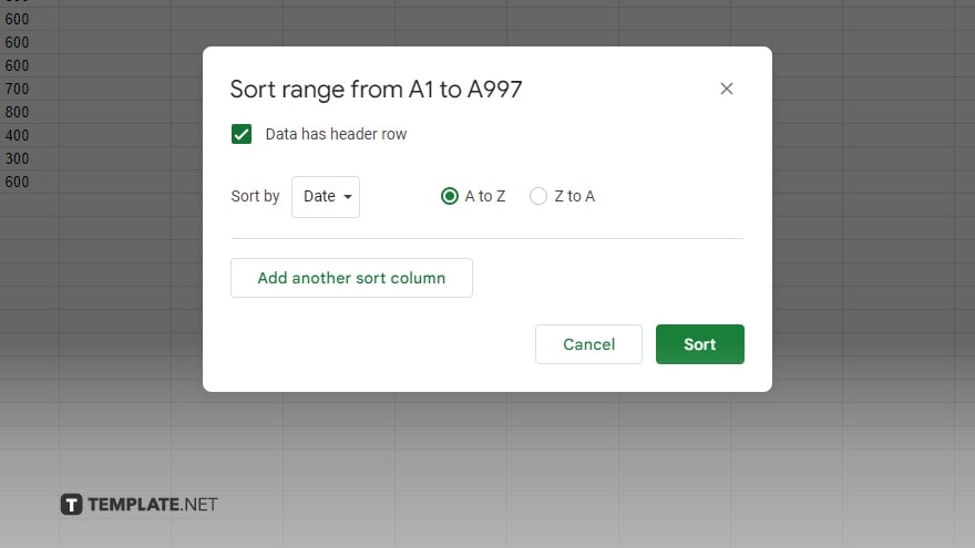 step 2 sort your data in google sheets