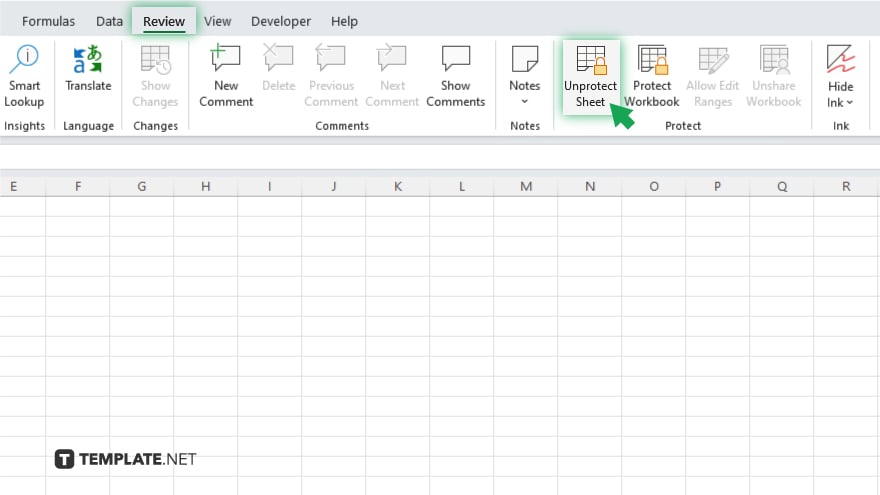 step 3 click on unprotect sheet in microsoft excel