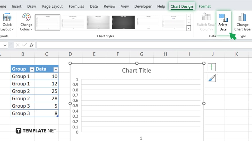 step 3 select your data in microsoft excel