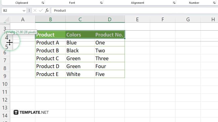 step 4 adjust row height in microsoft excel