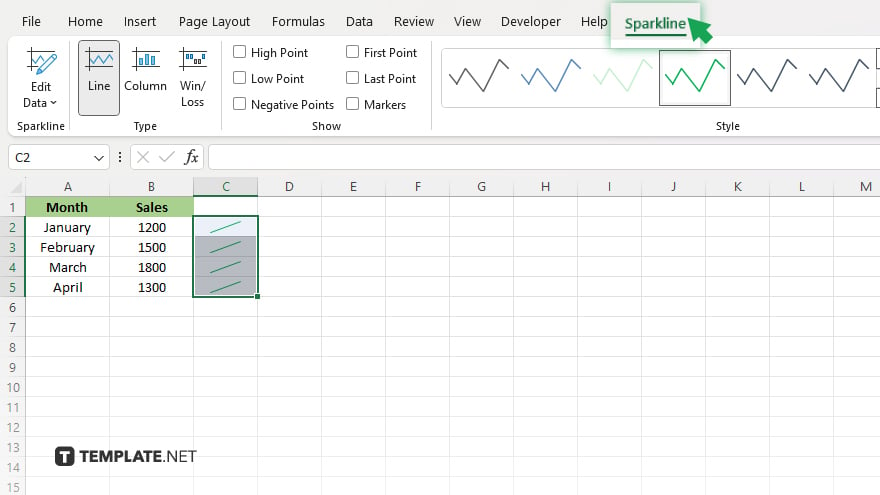 step 4 customize your sparklines optional