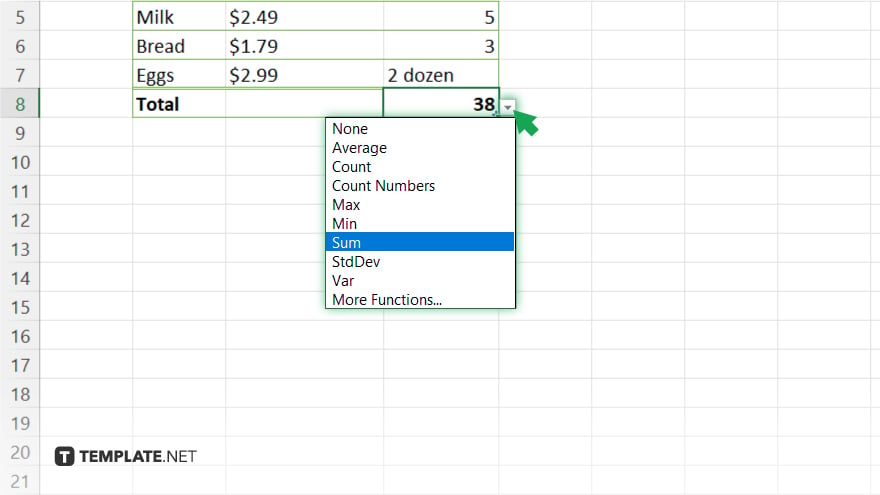 step 4 customize the total row