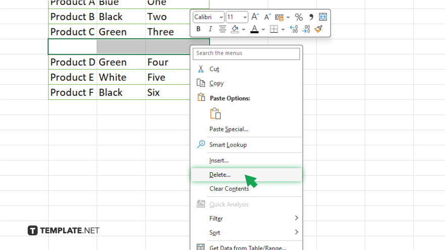 step 4 delete blank cells