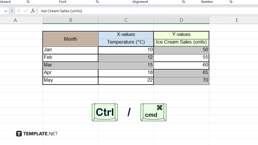 step 4 select non adjacent cells with the ctrl key