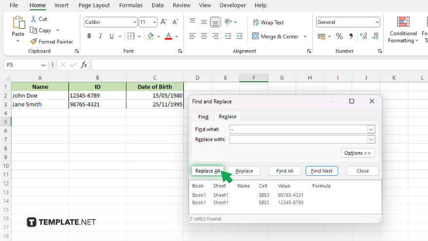 How To Remove Dashes In Microsoft Excel Video 1213