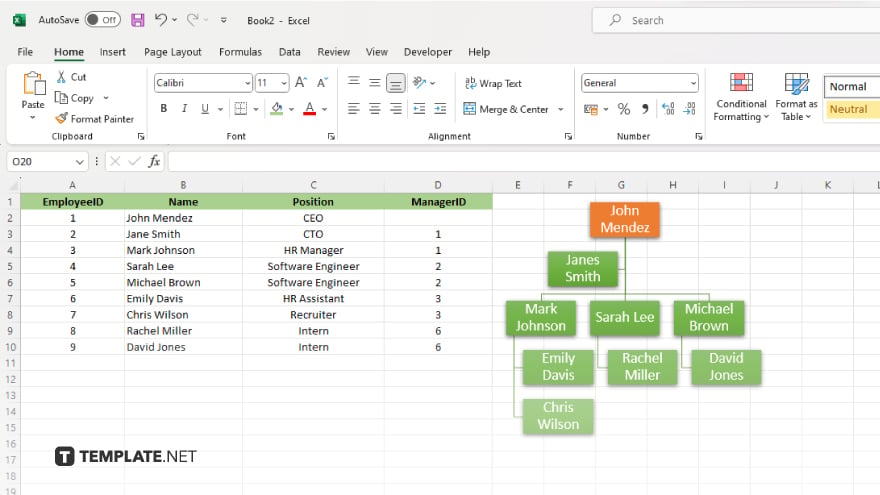 step 5 finalize and save your organizational chart