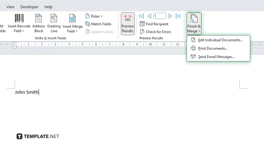 step 6 preview and complete merge in microsoft excel