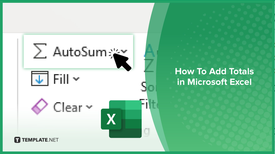 how to add totals in microsoft excel. 