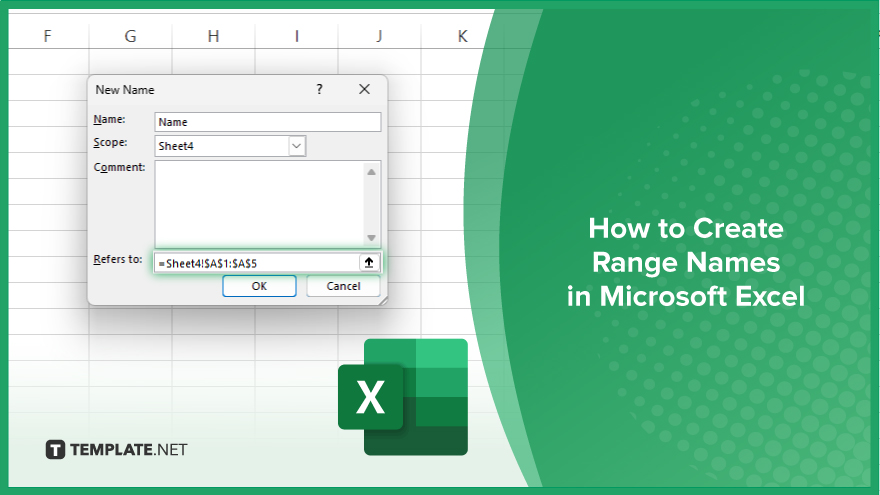 how to create range names in microsoft excel