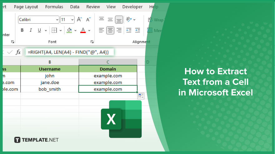 how to extract text from a cell in microsoft excel