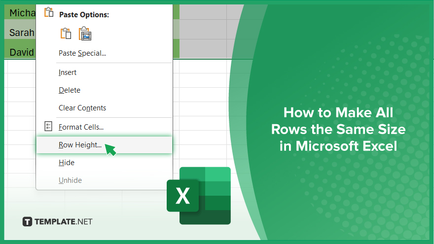 How to Make All Rows the Same Size in Microsoft Excel Video