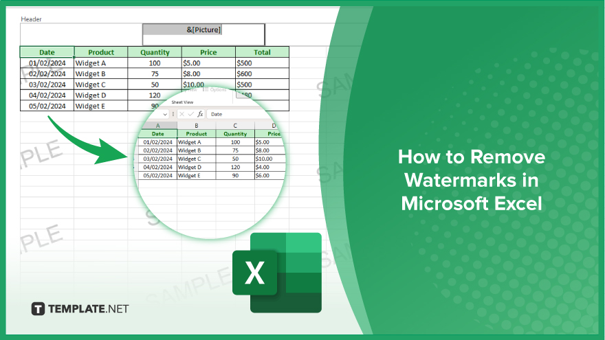 How To Remove Watermarks In Microsoft Excel Video 0043