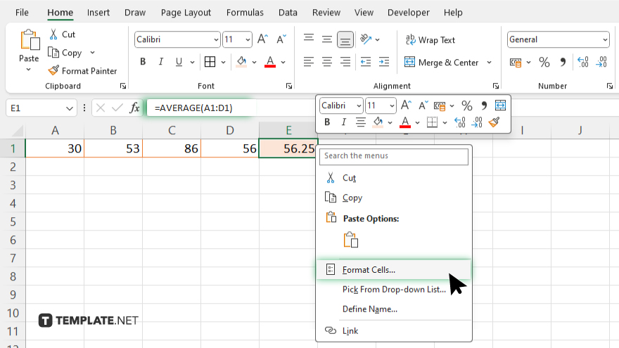 step 2 microsoft excel open the format cells dialog box