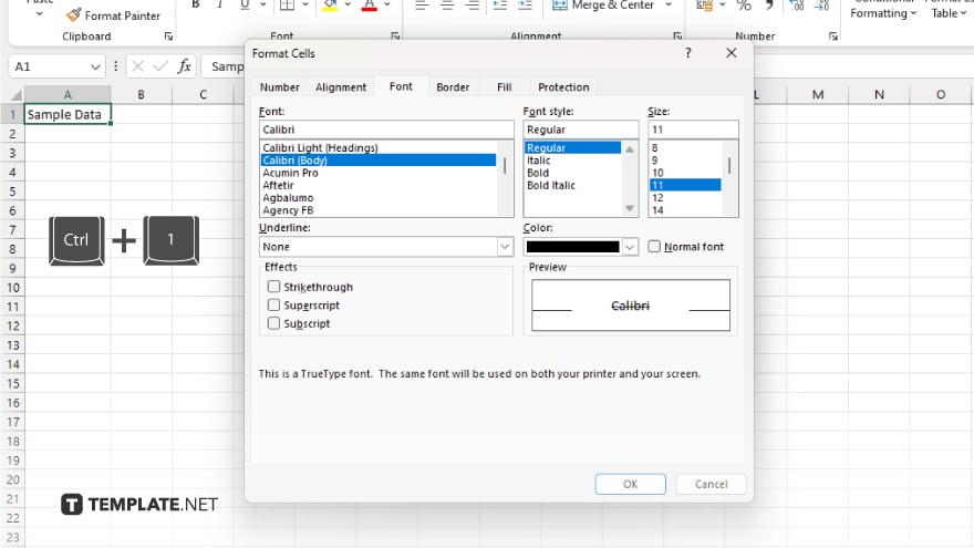 step 2 open the format cells dialog box