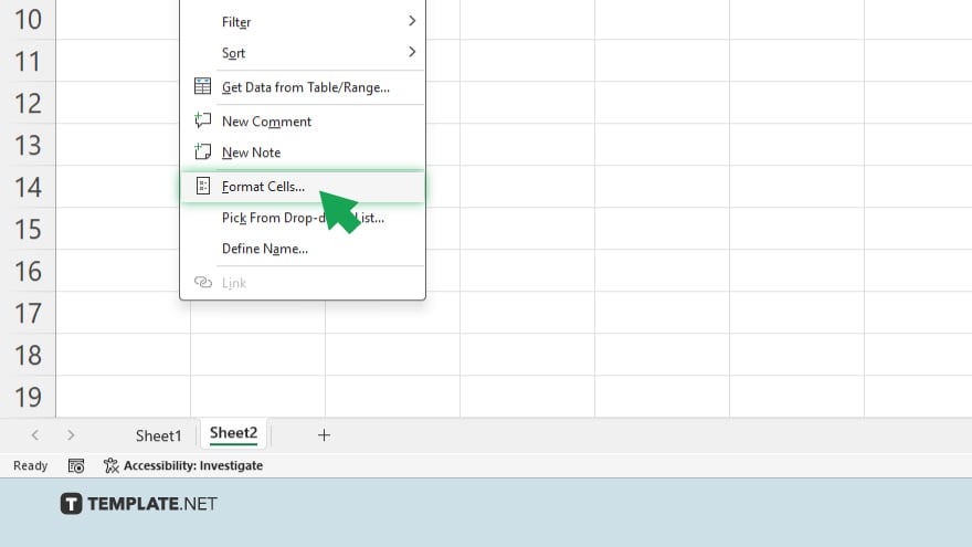 step 2 open the format cells dialog box in microsoft excel