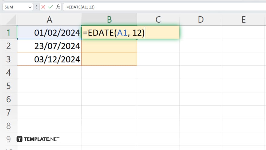 step 3 apply the edate function in microsoft excel