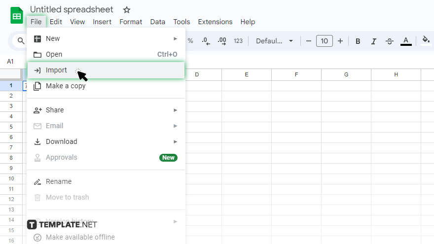 step 3 import the excel file