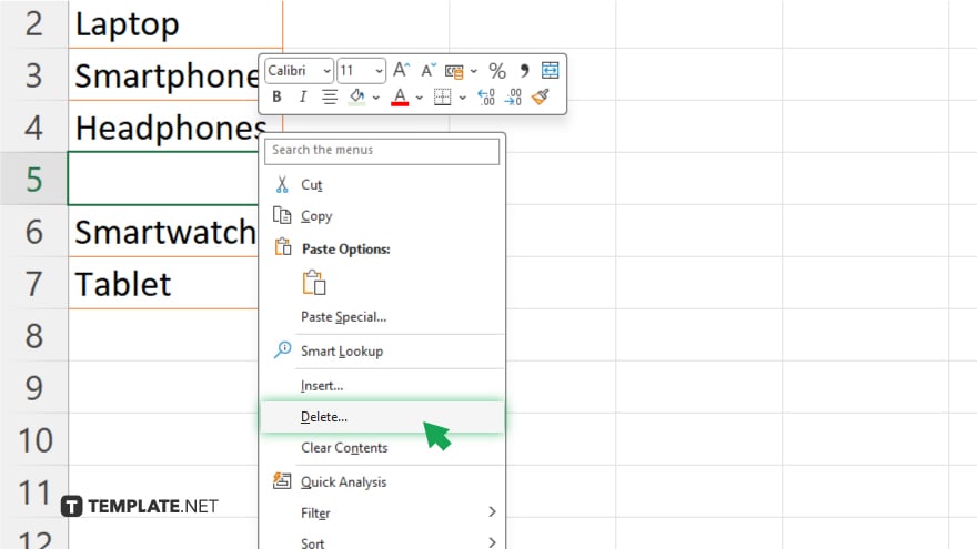 step 4 delete empty cells in microsoft excel