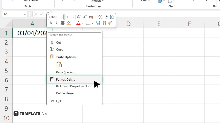 step 4 format the date in microsoft excel