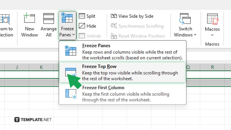 step 4 freeze the selected rows