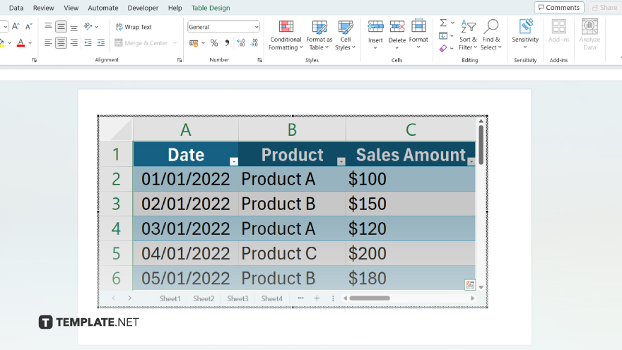 step 4 insert and edit your excel data