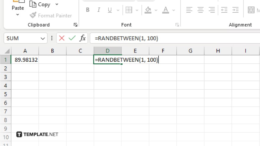 step 4 use the randbetween function for a specific range