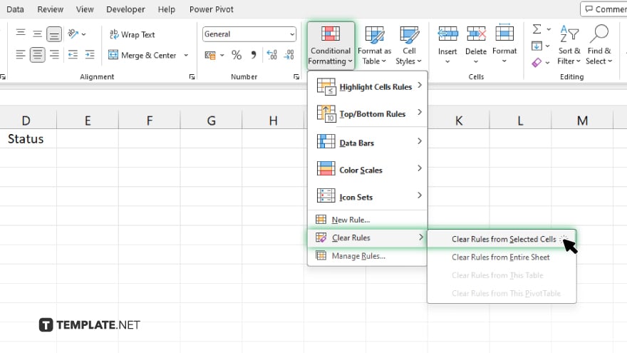 step 5 click on conditional formatting