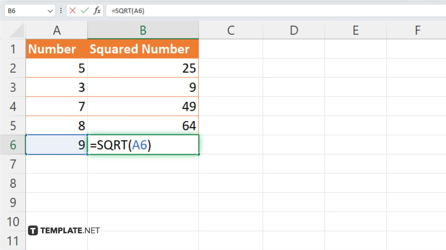 step 5 use the sqrt function for square roots optional