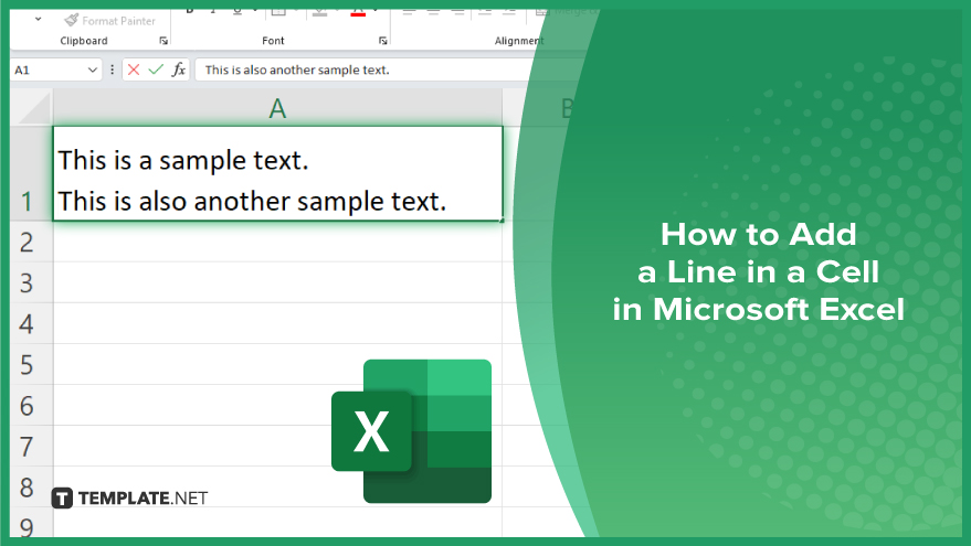 how to add a line in a cell in microsoft excel