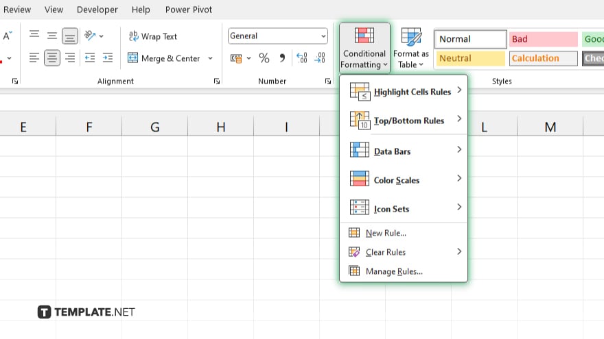 step 2 navigate to conditional formatting