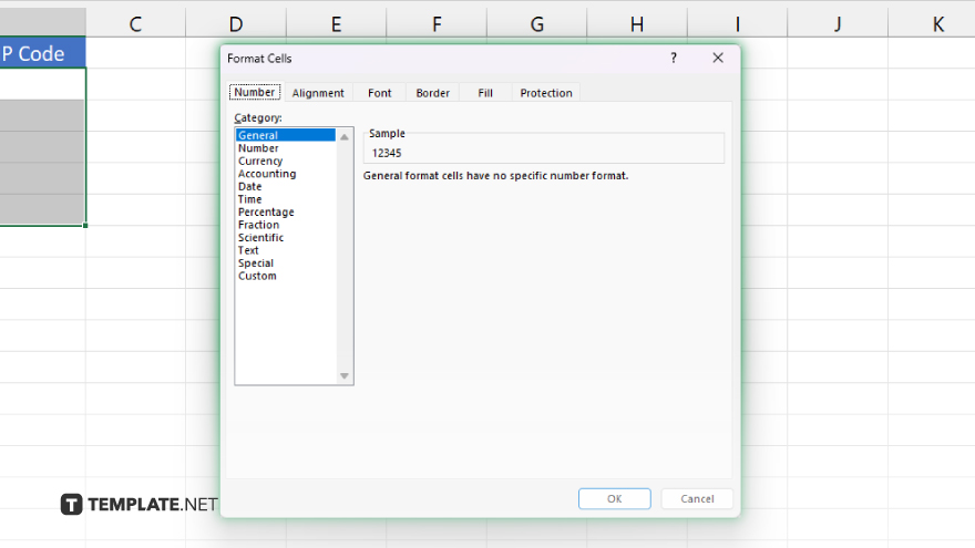step 2 open the format cells dialog
