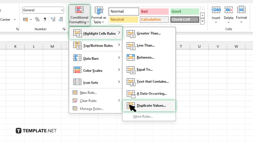 step 2 use conditional formatting
